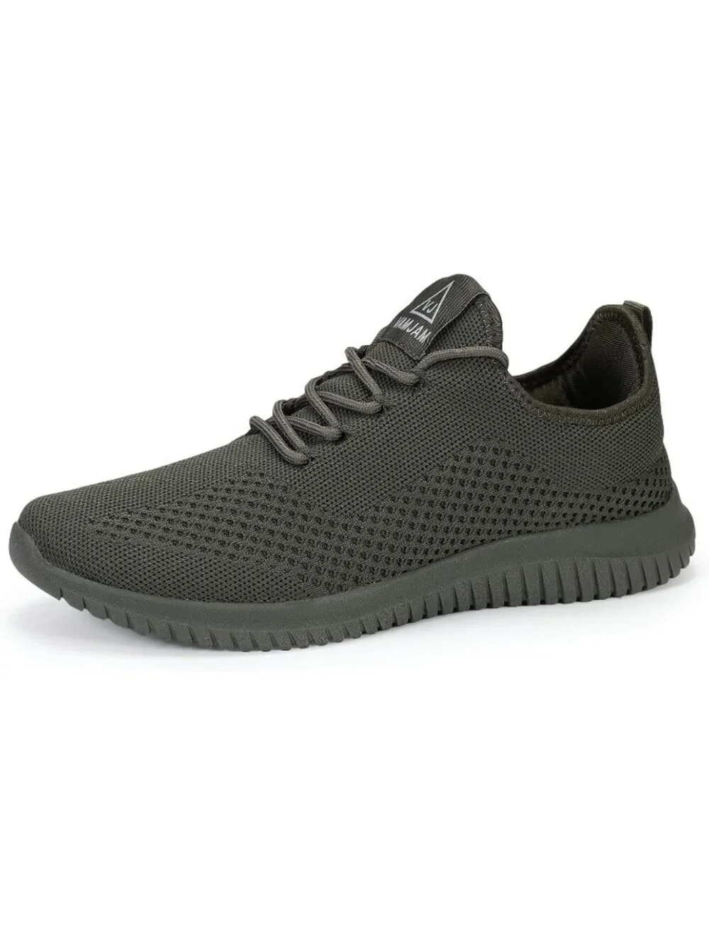 Men's Green Running Shoes Ultra Lightweight Breathable Walking Shoes Non Slip